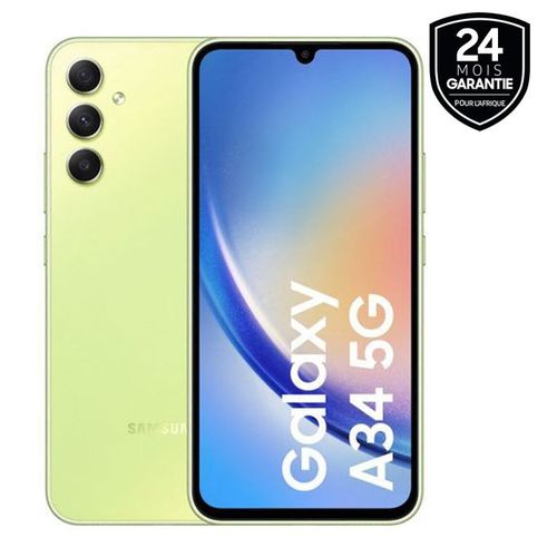 Samsung Galaxy A34 5G – Memoire 256 Go – Ram 8 Go – Photo 48mpx – Ecran 6.6″