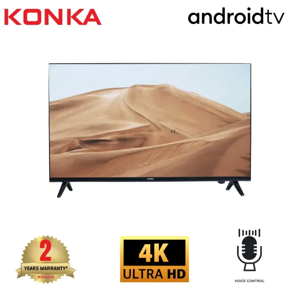 KONKA Android Smart 4K QLED TV - (43′′ Contrôle vocal Google TV)